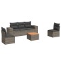 6-piece garden furniture set and gray synthetic rattan cushions by , Garden sets - Ref: Foro24-3225388, Price: 371,53 €, Disc...