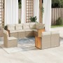 Gartensofa-Set mit beigen Kissen 8 Stück PE-Rattan von , Gartensets - Ref: Foro24-3260245, Preis: 657,53 €, Rabatt: %