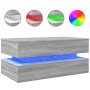 Coffee table with LED lights Sonoma gray 90x50x40 cm by , Coffee table - Ref: Foro24-839866, Price: 110,76 €, Discount: %