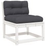 5-piece garden sofa set with solid white pine wood cushions by , Garden sets - Ref: Foro24-3216976, Price: 574,82 €, Discount: %