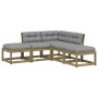 5-piece garden sofa set with impregnated pine wood cushions by , Garden sets - Ref: Foro24-3216969, Price: 453,96 €, Discount: %