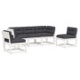 5-piece garden sofa set with solid white pine wood cushions by , Garden sets - Ref: Foro24-3216981, Price: 562,42 €, Discount: %