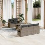 6-teiliges Gartenmöbel-Set und graue synthetische Rattankissen von , Gartensets - Ref: Foro24-3252237, Preis: 582,29 €, Rabat...