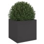 Black cold rolled steel planter 42x40x39 cm by , Pots and planters - Ref: Foro24-841547, Price: 69,20 €, Discount: %