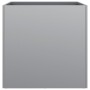 Planters 2 units silver galvanized steel 42x40x39 cm by , Pots and planters - Ref: Foro24-841558, Price: 56,10 €, Discount: %