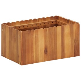 Blumenbeet aus massivem Akazienholz, 50 x 30 x 25 cm von vidaXL, Töpfe und Pflanzgefäße - Ref: Foro24-45917, Preis: 42,94 €, ...