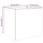 Planters 2 units silver galvanized steel 49x47x46 cm by , Pots and planters - Ref: Foro24-841570, Price: 66,94 €, Discount: %