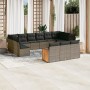 Gartensofa-Set mit Kissen, 13-teilig, graues synthetisches Rattan von , Gartensets - Ref: Foro24-3260541, Preis: 854,34 €, Ra...