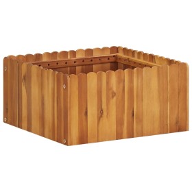 Arriate de madera maciza de acacia 50x50x25 cm de vidaXL, Maceteros y jardineras - Ref: Foro24-45921, Precio: 37,99 €, Descue...