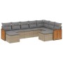 9-teiliges Gartensofa-Set mit beigen synthetischen Rattankissen von , Gartensets - Ref: Foro24-3260624, Preis: 633,05 €, Raba...