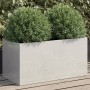 Silver stainless steel planter 62x30x29 cm by , Pots and planters - Ref: Foro24-841593, Price: 60,37 €, Discount: %