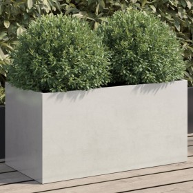 Silver stainless steel planter 62x30x29 cm by , Pots and planters - Ref: Foro24-841593, Price: 58,70 €, Discount: %