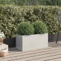 Silver stainless steel planter 62x30x29 cm by , Pots and planters - Ref: Foro24-841593, Price: 60,37 €, Discount: %