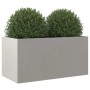 Silver stainless steel planter 62x30x29 cm by , Pots and planters - Ref: Foro24-841593, Price: 60,37 €, Discount: %