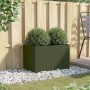 Olive green cold rolled steel planter 62x40x39 cm by , Pots and planters - Ref: Foro24-841598, Price: 53,92 €, Discount: %