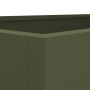 Olive green cold rolled steel planter 62x40x39 cm by , Pots and planters - Ref: Foro24-841598, Price: 53,92 €, Discount: %