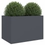 Anthracite cold rolled steel planter 62x47x46 cm by , Pots and planters - Ref: Foro24-841603, Price: 83,78 €, Discount: %