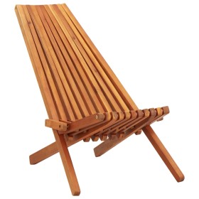 Solid acacia wood outdoor folding armchair by vidaXL, Garden chairs - Ref: Foro24-45974, Price: 130,44 €, Discount: %