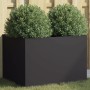 Black cold rolled steel planter 62x47x46 cm by , Pots and planters - Ref: Foro24-841601, Price: 78,35 €, Discount: %