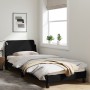 Bed frame with black fabric headboard 90x200 cm by , Beds and slatted bases - Ref: Foro24-373107, Price: 107,68 €, Discount: %