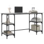 Sonoma gray engineered wood metal desk 140x50x75 cm by , Desks - Ref: Foro24-845329, Price: 87,31 €, Discount: %