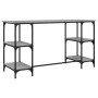 Sonoma grauer Schreibtisch aus Holzwerkstoff und Metall, 140 x 50 x 75 cm von , Schreibtische - Ref: Foro24-845329, Preis: 87...