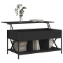 Engineered wood and black metal coffee table 100x55x50 cm by , Coffee table - Ref: Foro24-845336, Price: 103,85 €, Discount: %