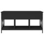 Engineered wood and black metal coffee table 100x55x50 cm by , Coffee table - Ref: Foro24-845336, Price: 103,85 €, Discount: %