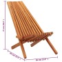 Sillón plegable de exterior madera de acacia maciza de vidaXL, Sillas de jardín - Ref: Foro24-45974, Precio: 130,44 €, Descue...