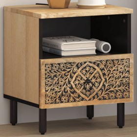 Solid mango wood bedside table 40x33x46 cm by , Nightstands - Ref: Foro24-358218, Price: 83,24 €, Discount: %