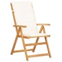 Reclining garden chairs 2 pcs solid acacia wood brown by vidaXL, Garden chairs - Ref: Foro24-45937, Price: 132,07 €, Discount: %