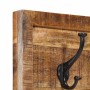 Wall coat rack with 5 hooks solid mango wood by , Hat and coat racks - Ref: Foro24-358955, Price: 48,98 €, Discount: %