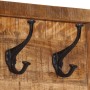 Wall coat rack with 5 hooks solid mango wood by , Hat and coat racks - Ref: Foro24-358955, Price: 48,98 €, Discount: %