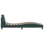 Estructura cama con cabecero terciopelo verde oscuro 80x200 cm de , Camas y somieres - Ref: Foro24-373075, Precio: 126,98 €, ...