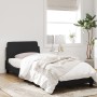 Estructura de cama con cabecero de terciopelo negro 90x190 cm de , Camas y somieres - Ref: Foro24-373094, Precio: 106,06 €, D...