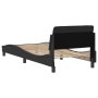 Estructura de cama con cabecero de terciopelo negro 90x190 cm de , Camas y somieres - Ref: Foro24-373094, Precio: 106,06 €, D...