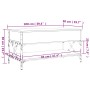 Couchtisch aus technischem Holz und Metall, Sonoma-Eiche, 100 x 50 x 50 cm von , Couchtisch - Ref: Foro24-845357, Preis: 78,8...