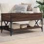 Brown metal engineering wood coffee table 100x50x50 cm by , Coffee table - Ref: Foro24-845360, Price: 80,57 €, Discount: %