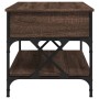 Brown metal engineering wood coffee table 100x50x50 cm by , Coffee table - Ref: Foro24-845360, Price: 80,57 €, Discount: %