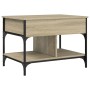 Mesa de centro madera ingeniería metal roble Sonoma 70x50x50 cm de , Mesas de centro - Ref: Foro24-845362, Precio: 72,07 €, D...