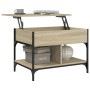 Mesa de centro madera ingeniería metal roble Sonoma 70x50x50 cm de , Mesas de centro - Ref: Foro24-845362, Precio: 65,95 €, D...