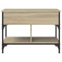 Mesa de centro madera ingeniería metal roble Sonoma 70x50x50 cm de , Mesas de centro - Ref: Foro24-845362, Precio: 65,95 €, D...