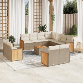 12-piece garden sofa set and brown synthetic rattan cushions by , Garden sets - Ref: Foro24-3260588, Price: 1,00 €, Discount: %