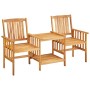 Garden chairs with solid acacia wood table 159x61x92 cm by vidaXL, Garden sets - Ref: Foro24-45933, Price: 111,84 €, Discount: %