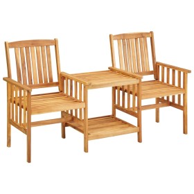 Garden chairs with solid acacia wood table 159x61x92 cm by vidaXL, Garden sets - Ref: Foro24-45933, Price: 111,99 €, Discount: %