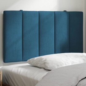 Blue velvet padded headboard 90 cm by , Headboards and footboards - Ref: Foro24-374653, Price: 39,99 €, Discount: %