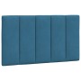 Blue velvet padded headboard 90 cm by , Headboards and footboards - Ref: Foro24-374653, Price: 37,53 €, Discount: %