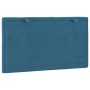 Blue velvet padded headboard 90 cm by , Headboards and footboards - Ref: Foro24-374653, Price: 37,53 €, Discount: %