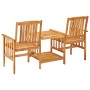 Garden chairs with solid acacia wood table 159x61x92 cm by vidaXL, Garden sets - Ref: Foro24-45933, Price: 111,84 €, Discount: %