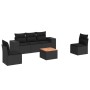 6-teiliges Gartensofa-Set und schwarze synthetische Rattankissen von , Gartensets - Ref: Foro24-3225383, Preis: 384,10 €, Rab...